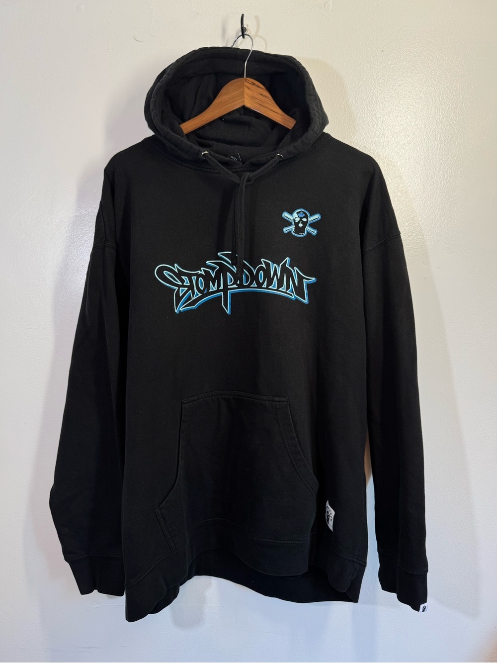 Ephin Stompdown Killaz Hoodie - XXL - Blue & Black Graffiti Style